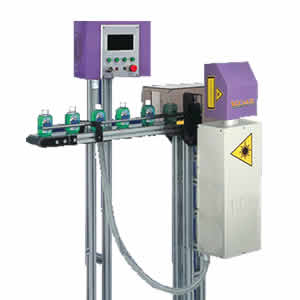 Online flying laser marking machine